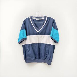 Vintage Christian Dior Monsieur Large V-neck pullover windbreaker top Shirt